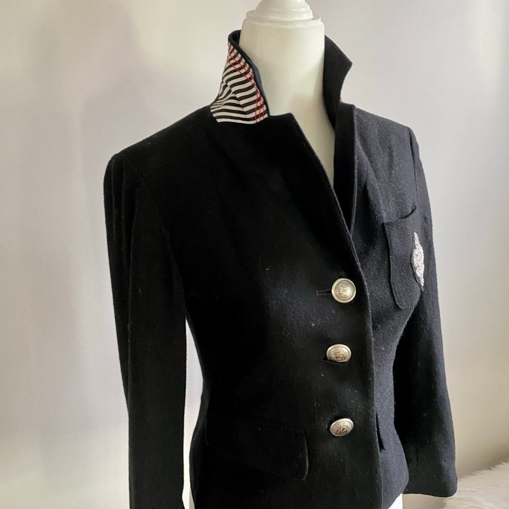 Club Monaco- Wool Blazer- Striped Collar- XS - Picture 2 of 6